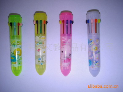 【供應(yīng)掛繩多色筆 十色筆 兩色筆 廣告贈(zèng)品筆】?jī)r(jià)格,廠(chǎng)家,圖片,圓珠筆、原子筆,桐廬萊雅文教用品-